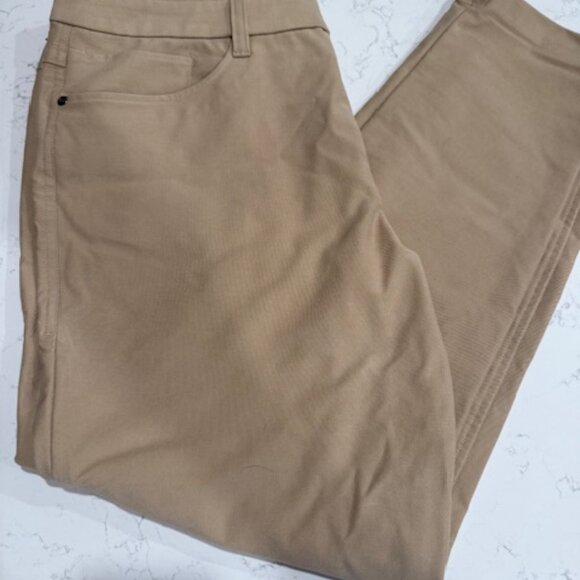 lululemon Men’s Commission Pants Khaki Size 33 Stretch - Picture 3 of 4